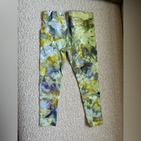 Primary Baby Toddler Leggings Stretch Green Blue size 3 Kids - Picture 6 of 7